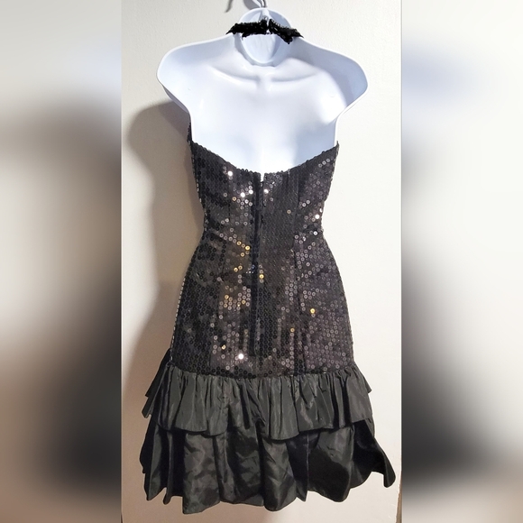 VTG Designer New Years Eve Backless Alyce Designs Paris Halter Dance Party Fairy - Picture 11 of 12